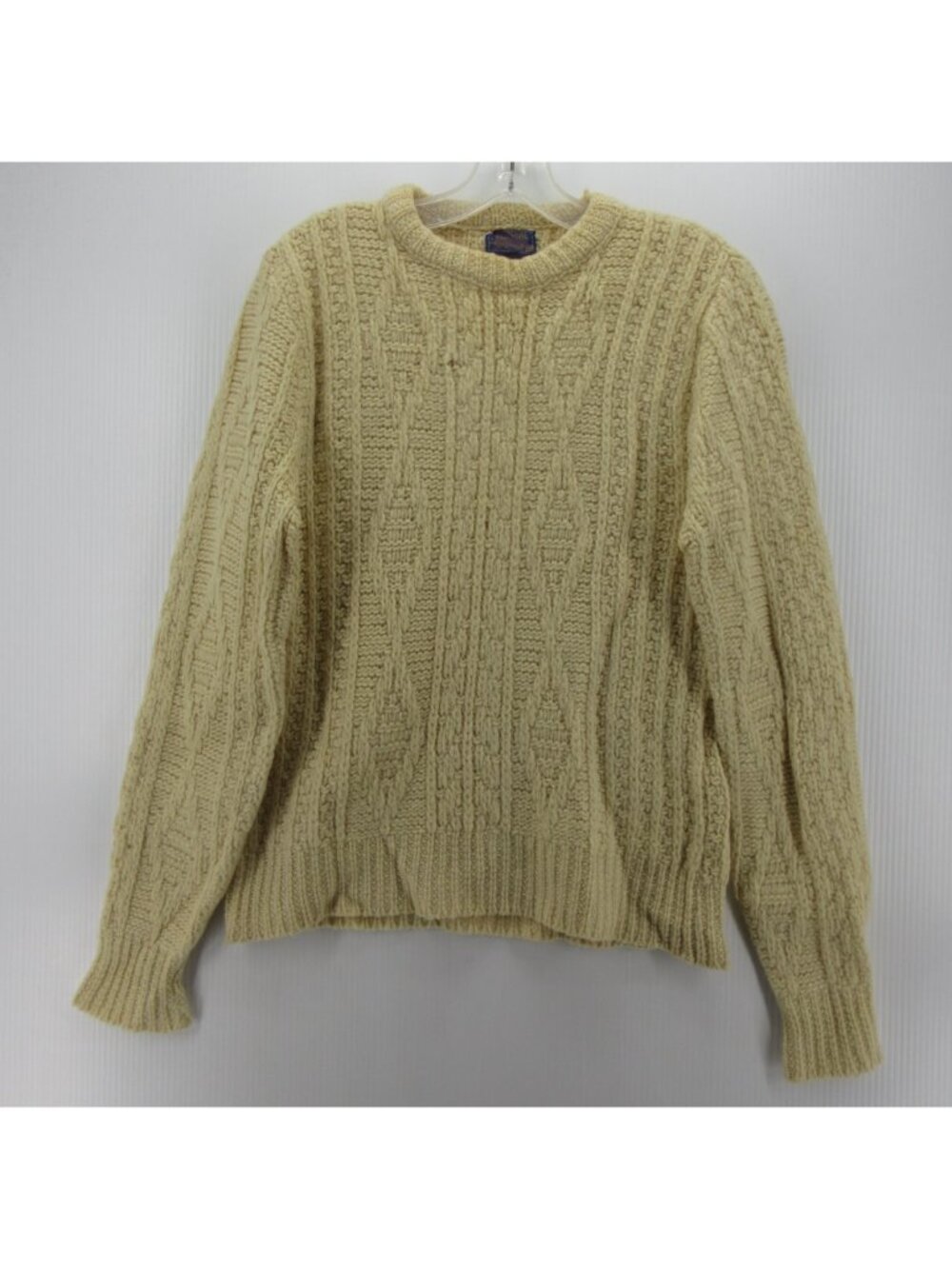 VINTAGE Pendleton Sweater XS Small Wool Fisherman Cable Knit 70s 80s*
